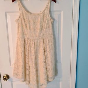 Mossimo supply co/target, size xxl cream lace tank dress